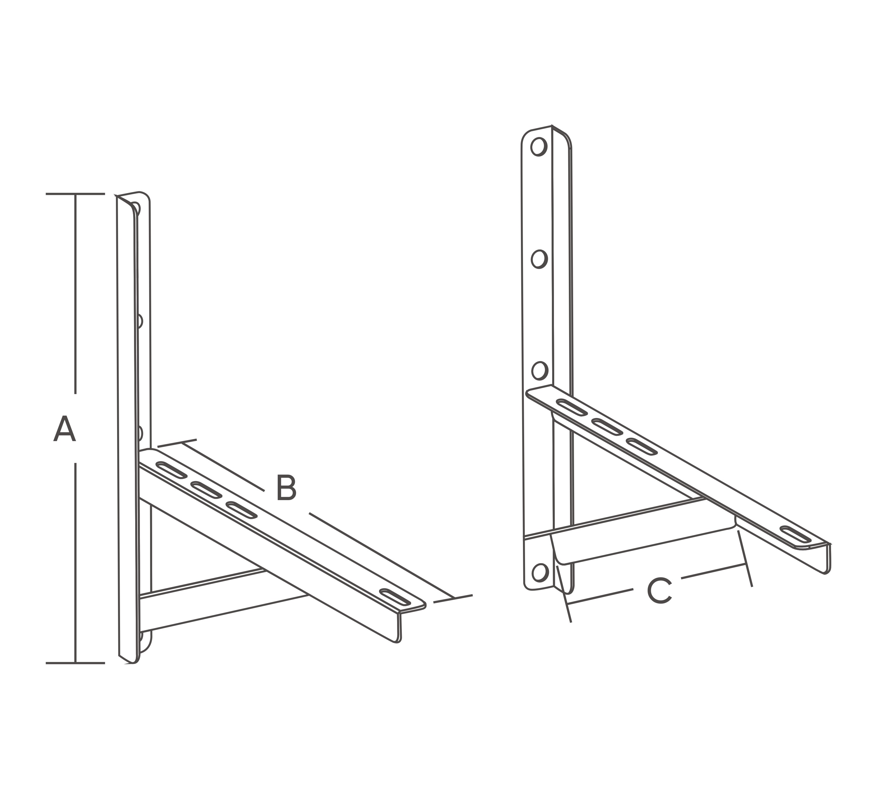 WTG201 / WTG202 Soportes de pared 5